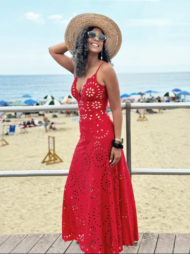 Sexy Laser-Cut Lace Two-Piece Swimsuit Set